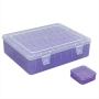 Purple MINI Tool Box 30 Compartments Small Items Crafts Storage Box