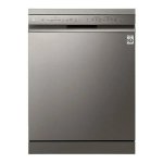 LG 14 Place Setting Platinum Silver Quadwash Steam Dishwasher With Truesteam Technology - DFB425FP