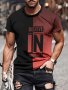 Believe In Yourself" Men's Casual T-Shirt - Breathable Polyester Crew Neck Short Sleeve Machine Washable - Perfect For All Seasons