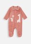 Animal Applique Velour Sleepsuit