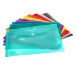 Pas 180MICRON Polyprop Carry Folder Assorted Col 10S