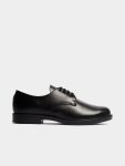 Jet Older Boys Black Leather School Shoes