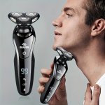 1PC Electric Razor For Men Dry & Wet 3D Mens Electric Shaver Rechargeable Rotary Shaving Machines Father's Day Gift For Father D