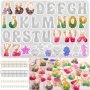 Silicone Resin Casting Molds Set With Alphabet Reverse Letter Shaped For DIY Keychain And Jewelry Pendants Epoxy Resin Moulds With Hanging Hole
