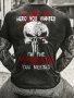 Cool Skull Head And Letter Pattern Men's Short Sleeve Round Neck T-shirt Summer Outdoor Streetwear For Men