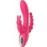 Plus One Toys Adults Woman App Real-time Control Customized Vibration & Sync To Sounds & Stretch & Heating -red YD24