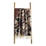 Nguni Skin Ivory & Black Throw