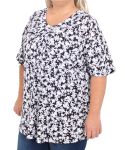 Ladies Printed Fancy Tunic - 60 Blk wht