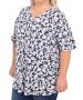 Ladies Printed Fancy Tunic - 60 / Blk/grey