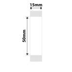 NB107 - - D11 D101 D110 H1S - 15X50MM - 125 White Labels