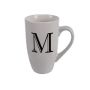 Mug - Household Accessories - Ceramic - Letter M Design - White - 10 Pack