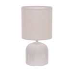 Solan Ceramic Table Lamp Beige Grey Brown - Brown