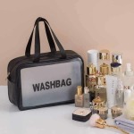 Toiletry Bag With Handle Pvc - Pink
