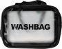 Toiletry Bag With Handle Pvc - Black