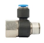 AirCraft Pu Hose Fitting Tee 4MM X 1 4"F X 1 4" M