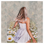 Printed Blanket Daisies Kayla Lrg