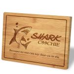 Shark Coochie Board Funny Charcuterie Board Bamboo Chopping Board Funny Gift Wedding Gift Housewarming Gift White Elephant Gift