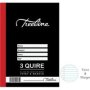 Treeline A4 3 Quire Hardcover Book - Feint And Margin   288 Pages    Pack Of 5   - Feint Line & Margin