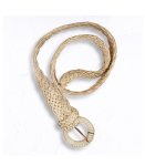 Stretchy Woven Belt - Cream Free