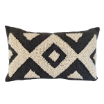 Charcoal Punch Needle Ndebele 2 Scatter Cover - 60CM X 40CM