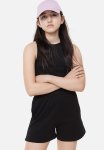 Paper Bag Sweatshorts - Black