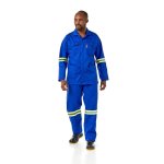 65 35 Polycotton Sans 434 Fit Royal Blue Conti Jacket 235GSM With Reflective Royal Blue 6535 Polycotton Sans 434 Fit
