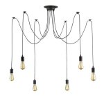 Spider Web Metal Cord Pendant -6 Light