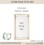 Cot Fitted Sheet Custom Design