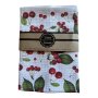 Single Printed Dishcloth - Cherries