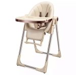 Nunuza Adjustable Foldable Multifunctional Baby High feeding Chair Brown