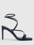 Monica 2 Ankle Wrap Heeled Sandal - 40 Navy