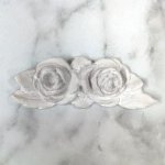 JP588 White Resin Furniture Twin Rose White