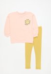 PoP Candy Sweatshirt & Legging Set - Ecru & Mustard
