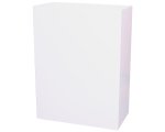 Tcs Rectangular Wall Bin -large Ms White Complete Plastic Bag Plugs Screws