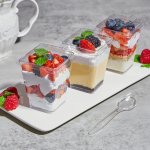 H-select Acrylic Dessert Cup & Lid 4.8 X 4.5CM 50ML 1X10