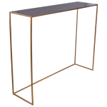 Faux Black Marble Metal Server 100 Cm X 28CM X 80 Cm