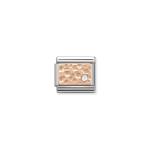Composable Classic Link Rose Gold Bubbles With Stone