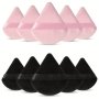 10 Pieces Powder Puffs Triangle Cosmetic Powder Puff Reusable Soft Plush Powder Sponge Makeup Foundation Sponge For Face Body Loose Powder Wet Dry Makeup Tool