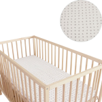 Xoxo Baby Black Xoxo Fitted Sheet Large