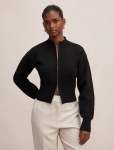 Hanna Petite Zip Knit Jacket - L Black