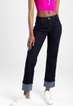 Sissy Boy Loreal: Mid- Waist With Straight Leg With Turn Up - Blue