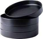 Generic Stoneware Pasta Bowls Ceramic Large Pasta Bowls Of 4 Sturdy & Stackable Wide Ceramic Bowls For Pasta Salad Fruit Bread M