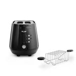 De'Longhi Delonghi Eclettica 2-SLOT Bold Black Toaster - CTY2103.BK
