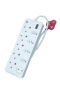 Condere 10-WAY Surge Protector Power Strip 16A Non-rewirable Red Plug