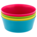 Kids Multicoloured Plastic Bowl Set 4 Piece