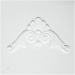 White Resin Baroque Corner No. 2