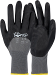 Flex Grey Nylon Gloves - Grey black 11