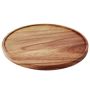 2 Pack Acacia Wood Lazy Susan Turntable Organizers