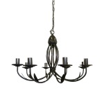 Felicity Metal Chandelier Light Black