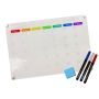 Heartdeco Magnetic Refrigerator Dry Erase Calendar Reusable